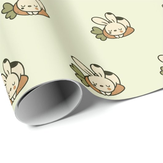 Cute Bunny Pattern Inpakpapier (Rol Hoek)