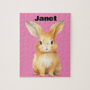 Cute Bunny Personalized Legpuzzel