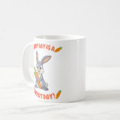Cute Bunny Persoonlijke Mok - Aangepaste Naam Koff (Voorkant links)