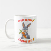 Cute Bunny Persoonlijke Mok - Aangepaste Naam Koff (Links)
