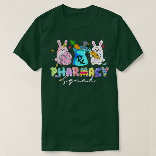Cute Bunny Pharmacist Squad Happy T-shirt (Design voorkant)