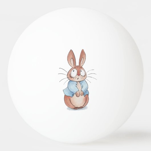 Cute bunny pingpongbal (Achterkant)