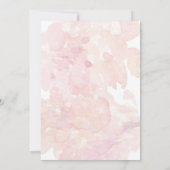 Cute Bunny Pink Floral Fairy Lights Baby shower (Achterkant)