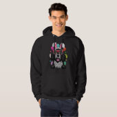 Cute Bunny Portuguese Water Dog Face Easter Eggs E Hoodie (Voorkant volledig)