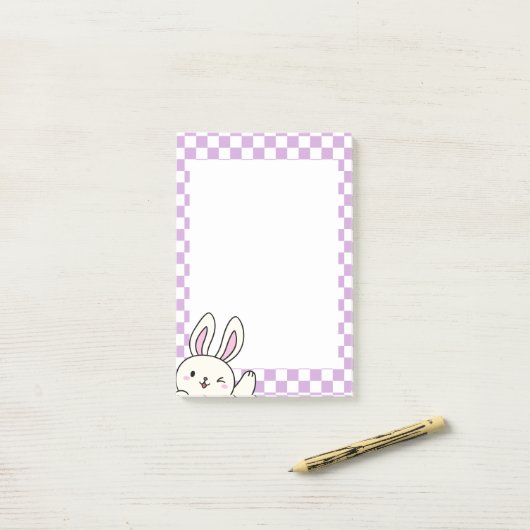 Cute bunny Post-it notes (Op bureau)