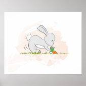 Cute Bunny poster (trekwortel) (Voorkant)