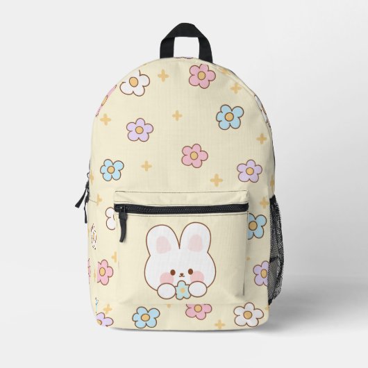 Cute Bunny Print Cut Sew Bag Bedrukte Rugzak (Voorkant)