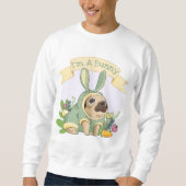 Cute Bunny Pug Sweatshirt (Voorkant)