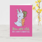 Cute Bunny Pun ik draag niet alle grappige verjaar Kaart (Gele Bloem)