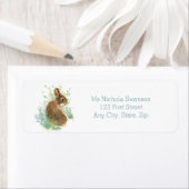 Cute Bunny Rabbit Animal Address Label (Insitu)