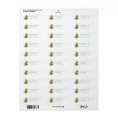 Cute Bunny Rabbit Animal Address Label (Full Sheet)