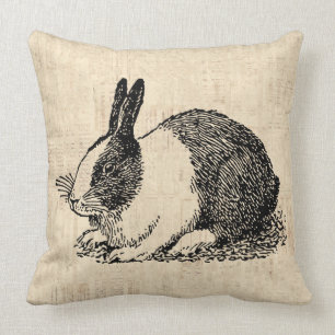 Cute Bunny Rabbit  Animal Art Illustratie Kussen