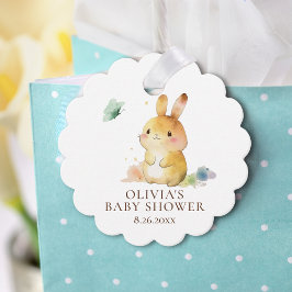 Cute Bunny Rabbit Baby shower Bedankjes Labels