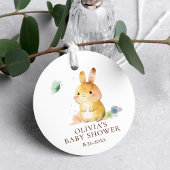 Cute Bunny Rabbit Baby shower Bedankjes Labels