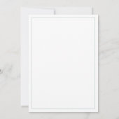 Cute Bunny Rabbit Baby shower Invitation Kaart (Achterkant)