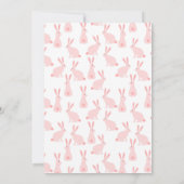 Cute Bunny Rabbit Baby shower Kaart (Achterkant)
