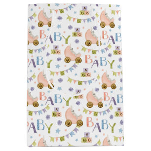 Cute Bunny Rabbit Baby shower Medium Cadeauzakje