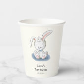 Cute Bunny Rabbit Baby shower Papieren Bekers (Voorkant)