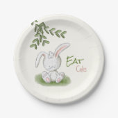 Cute Bunny Rabbit Baby shower Papieren Bordje