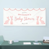Cute Bunny Rabbit Baby shower Spandoek (Beurs)
