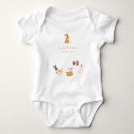 Cute Bunny Rabbit Birthday Baby shower Invitation Romper