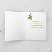 Cute Bunny Rabbit Child's 3e geboorte Animal Kaart (Binnen)