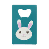 Cute Bunny Rabbit Creditkaart Flessenopener (Voorkant)