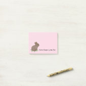 Cute Bunny Rabbit Custom Post-it® Notes (Op bureau)