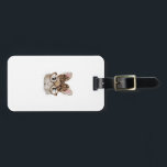 Cute Bunny Rabbit Face Leopard Coquette Bow Glasse Bagagelabel<br><div class="desc">Cute Bunny Rabbit Face Leopard Coquette Bow Glasses Easter T-Shirt</div>