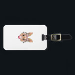 Cute Bunny Rabbit Face Leopard Glasses Girl Happy  Bagagelabel<br><div class="desc">Cute Bunny Rabbit Face Leopard Glasses Girl Happy Easter Day T-Shirt</div>