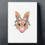 Cute Bunny Rabbit Face Leopard Glasses Girl Happy Fotoplaat<br><div class="desc">Cute Bunny Rabbit Face Leopard Glasses Girl Happy Easter Day T-Shirt</div>