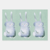 Cute Bunny Rabbit Giant Carrot Gender Neutral Kind Inpakpapier Vel (Voorkant 3)