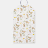 Cute Bunny Rabbit Girl Baby shower Cadeaulabel (Achterkant)