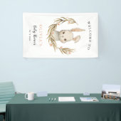 Cute Bunny Rabbit Girl Baby shower Welcome Spandoek (Beurs)