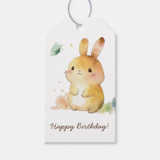 Cute Bunny Rabbit Happy Birthday Specialized Cadeaulabel