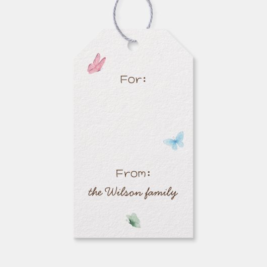 Cute Bunny Rabbit Happy Birthday Specialized Cadeaulabel (Achterkant)