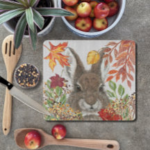 Cute Bunny Rabbit Herfst Autumn Leaves Rustic
