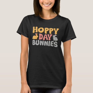 Cute Bunny Rabbit Hoppy Day Bunnies T-shirt