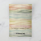 Cute Bunny Rabbit in een Basket Custom Feestdagen Kaart (Binnen)