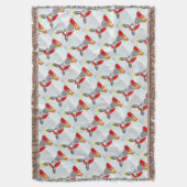 Cute Bunny Rabbit kerstfeestay Design Deken (Voorkant Verticaal)