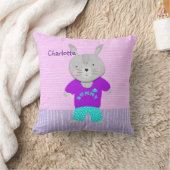 Cute Bunny Rabbit Kinder Personalized Kussen (Deken)