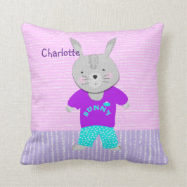 Cute Bunny Rabbit Kinder Personalized Kussen