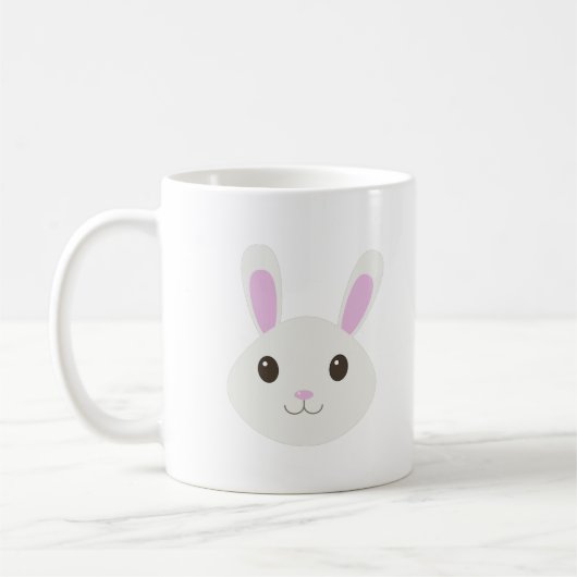 Cute Bunny Rabbit Koffiemok (Links)