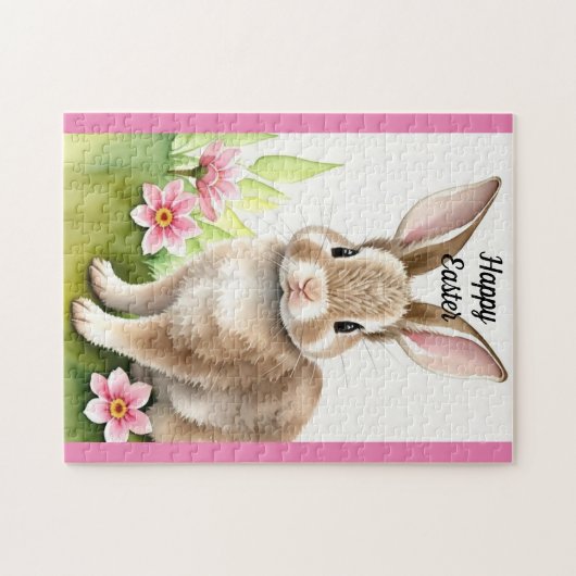 Cute Bunny Rabbit Legpuzzel (Horizontaal)