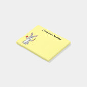 Cute bunny rabbit met groenten cartoon post-it® notes (Schuin)