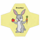 Cute bunny rabbit met groenten cartoon voetbal (Enkel)