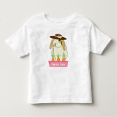 Cute Bunny Rabbit met Pet en naam Kinder Shirts (Voorkant)
