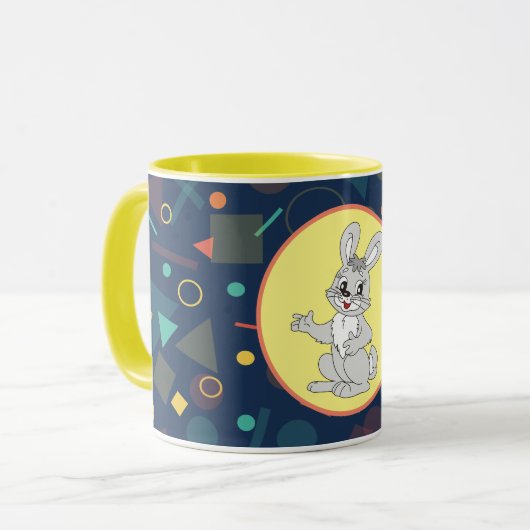 Cute Bunny Rabbit Mok (Voorkant links)