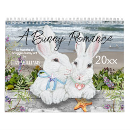 Cute Bunny Rabbit Natuur Art Woodland Garden Kalender