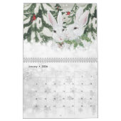 Cute Bunny Rabbit Natuur Art Woodland Garden Kalender (Jan 2026)